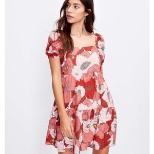 Loft pink poppy dress